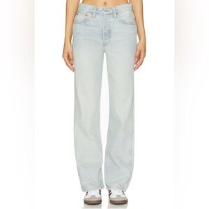 RE/DONE | NWT 90s High Rise Loose Jeans Ranch Water Light Wash $315 SZ 31 Cotton